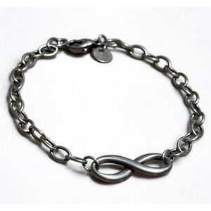 Tiffany & Co. Sterling Size 7.25” Inches Infinity Bracelet